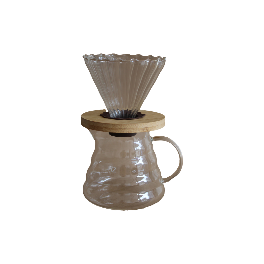 COMBO GOTEO: SET DRIPPER V60 + JARRA + FILTROS